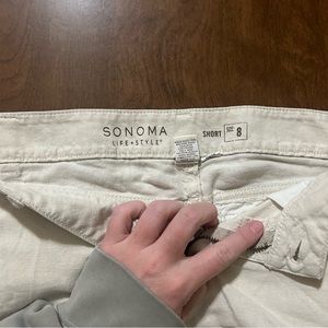 Linen blend shorts 8